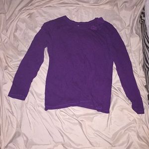 Purple long sleeve shirt